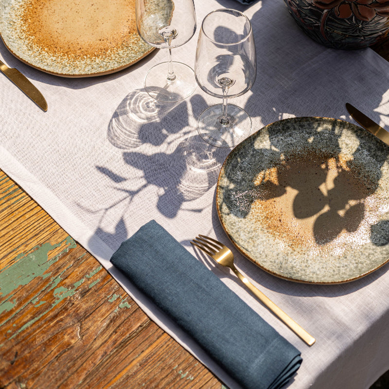 blue linen napkins